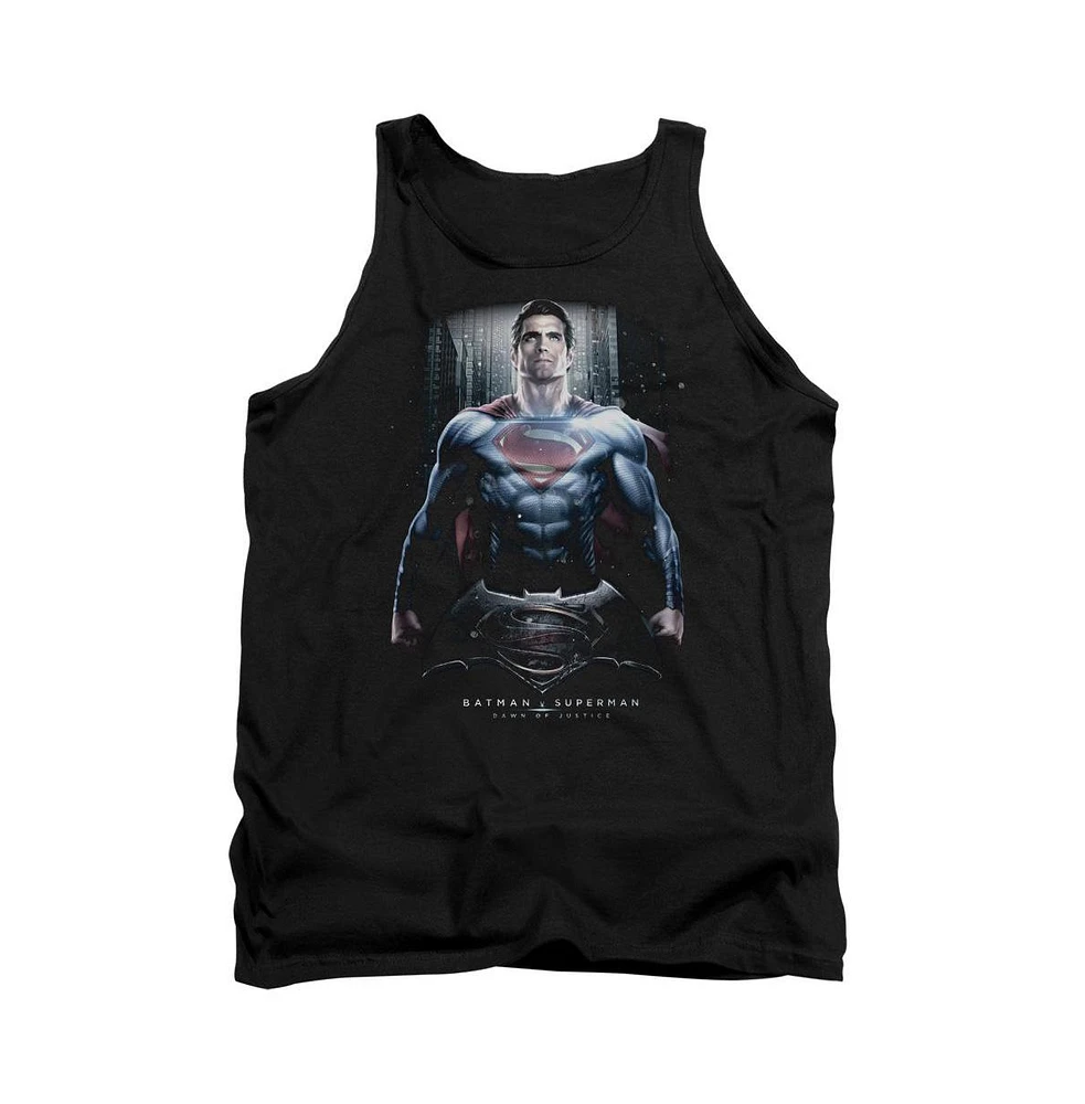Batman V Superman Mens Supe Ground Zero Adult Tank Top
