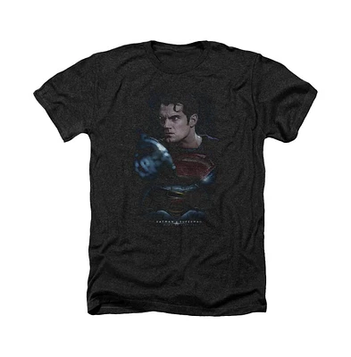 Batman V Superman Men's Super Angry Adult Heather Tee / T-Shirt