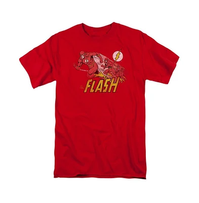 Flash Men's Dc Comics Crimson Comet Short Sleeve Adult Tee / T-Shirt