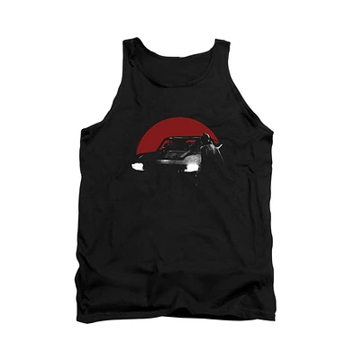 Batman Men's The Red Moon And Batmobile Adult Tank Top