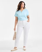 Style & Co Plus High-Rise Straight-Leg Jeans