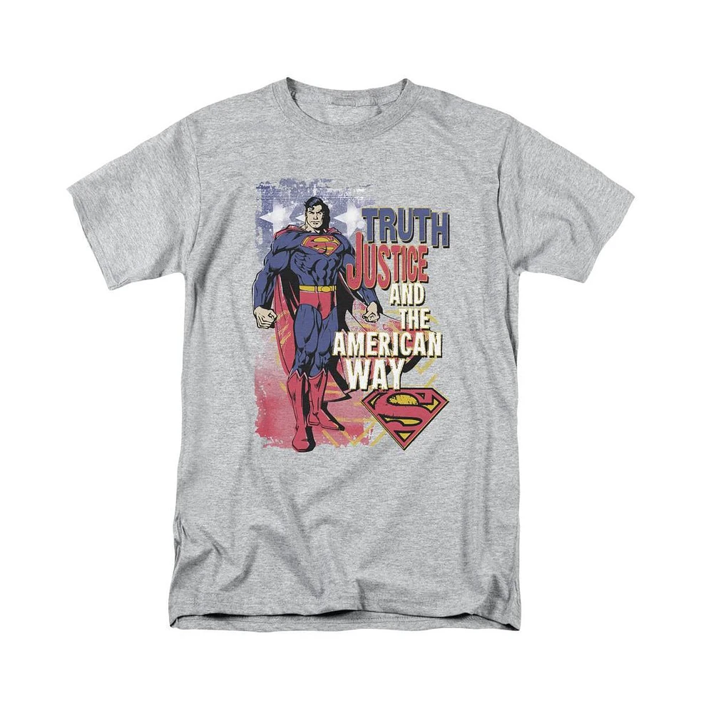 Superman Big & Tall Truth Justice Short Sleeve Adult Tee / T-Shirt