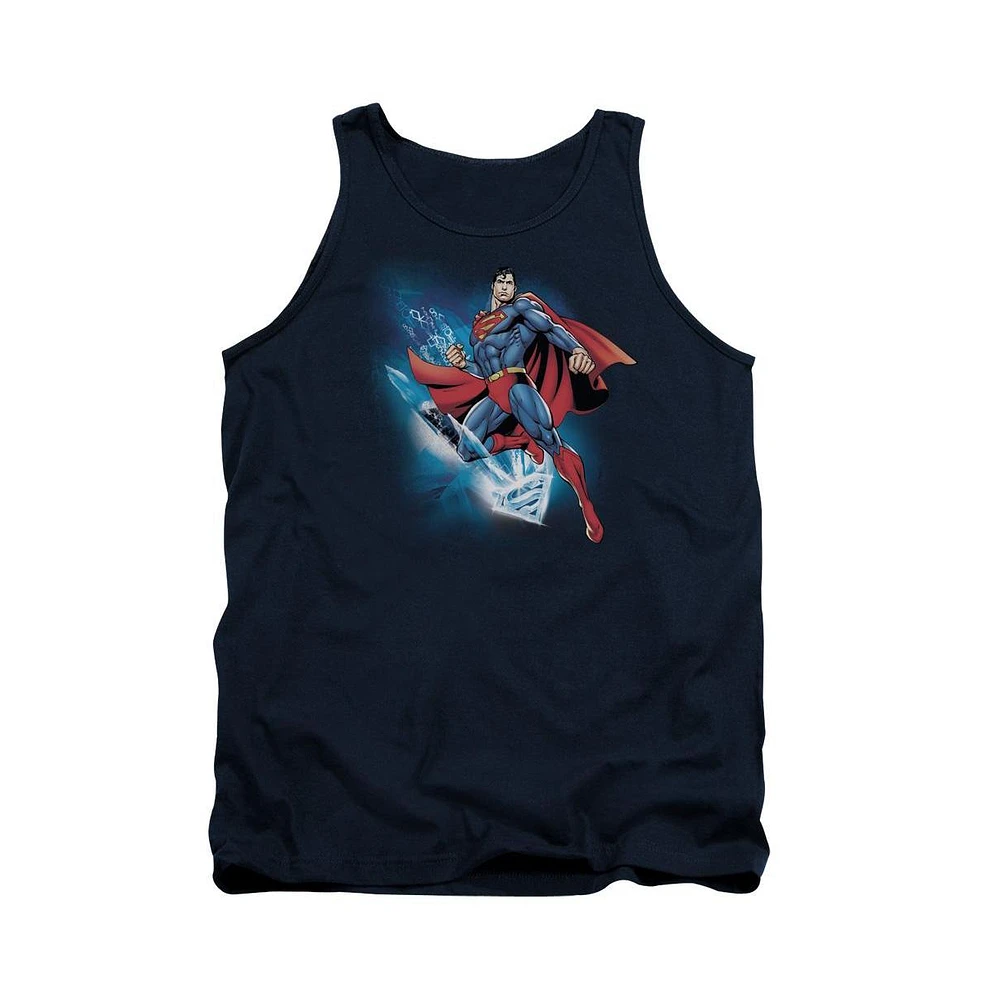 Superman Men's Crystallize Adult Tank Top