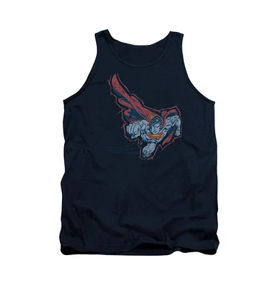 Superman Mens Scribble & Soar Adult Tank Top