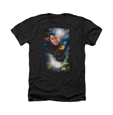 Superman Men's The Sky Adult Heather Tee / T-Shirt