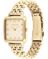 Coach Women's Cass Gold-Tone Stainless Steel Bracelet Watch, 28mm