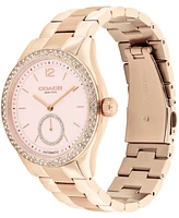 Coach Women's Brooks Automatic Rose Gold Tone Stainless Steel Bracelet Watch, 38mm