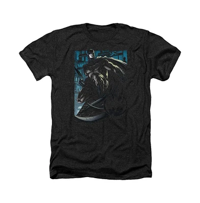 Batman Men's Knight Falls Gotham Adult Heather Tee / T-Shirt