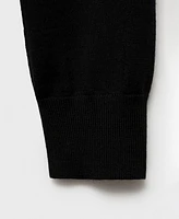 Mango Men's Fine-Knit Wool Turtleneck Sweater