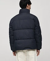 Mango Men's Water-Repellent Quilted Coat