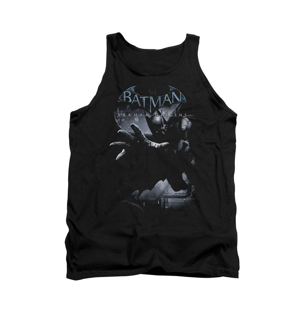 Batman Men's Arkham Origins Out Of The Shadows Adult Tank Top