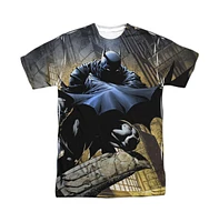 Batman Men's In Shadow Short Sleeve Adult Poly Crew Tee / T-Shirt