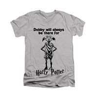 Harry Potter Mens Always Be There Short Sleeve Adult V Neck Premium Cotton Tee / T-Shirt