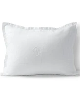 Lands' End Garment Washed Flax Linen Breathable Pillow Sham