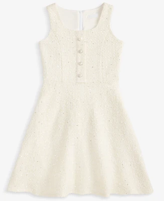 With Jules Big Girl Sleeveless Button Front Dress