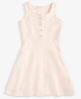 With Jules Big Girl Sleeveless Button Front Dress