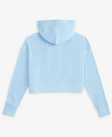 With Jules Big Girls Hooded Waffle Zip-Up Hoodie