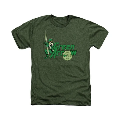 Dc Green Arrow Mens Comics Adult Heather Tee / T-Shirt