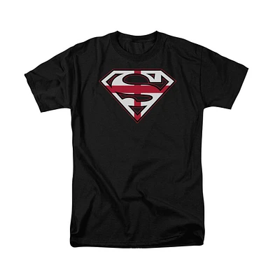 Superman Big & Tall English Shield Short Sleeve Adult Tee / T-Shirt