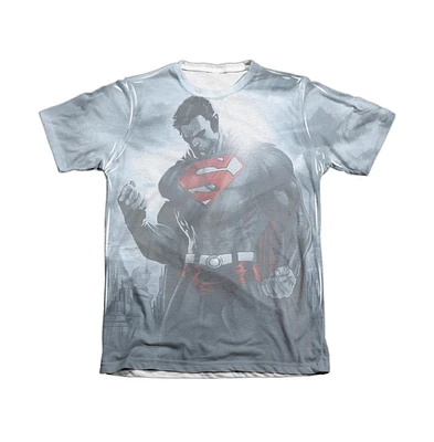 Superman Men's Light Of The Sun Adult 65/35 Poly/Cotton Short Sleeve Tee / T-Shirt