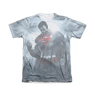 Superman Men's Light Of The Sun Adult 65/35 Poly/Cotton Short Sleeve Tee / T-Shirt