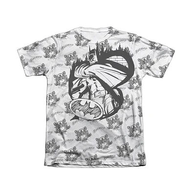 Batman Men's Against The Wall Adult 65/35 Poly/Cotton Short Sleeve Tee / T-Shirt