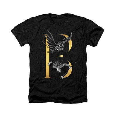 Batman Mens B Adult Heather Tee / T-Shirt