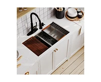Casainc 33inch L x 19inch W Double Bowl Stainless Steel Undermount Kitchen Sink