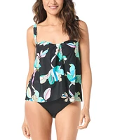 Coco Reef Women's Contours Clarity Floral-Print Tankini Top