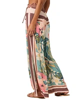 O'Neill Women's Tropics Drawstring Wide-Leg Pants