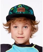 Deux par Boy Printed Cap Green Jungle On Black - Toddler|Child