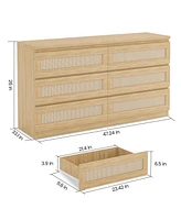 gaomon Rattan Dresser for Bedroom