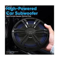 Pyle 8" Single Voice Coil Car Subwoofer, 250 Watts, 4-Ohm