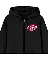 Dr. Pepper Men's Just What The Doctor Ordered Black Zip-Up Hoodie-xl