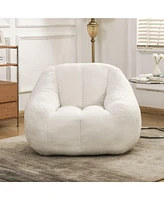 The Pop Home Comfy Bean Bag Chair with Memory Foam, Cozy Lounge for Dorm, Bedroom, Living Room-The