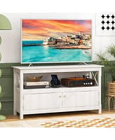 Gouun Tv Stand Entertainment Center with Charging Station for TVs up to 50 Inch