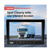Pyle Single Ch 7” 1080P Hd Digital Wireless Monitor and Camera System, Waterproof, Night Vision