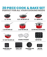Granitestone 20-Piece Ultra-Durable Non-Stick Diamond Infused Cookware and Bakeware Set