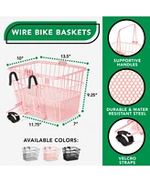 ProsourceFit ProSource Wire Bike Basket, Pink