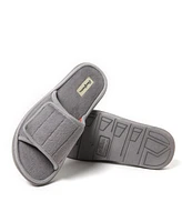 Dearfoams Men's Collin Terry Adjustable Shower Slide House Slipper