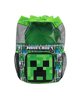 Minecraft Creeper 3-Piece Green Swim Beach Backpack Set