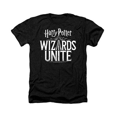 Harry Potter Men's Wizards Unite Logo Adult Heather Tee / T-Shirt