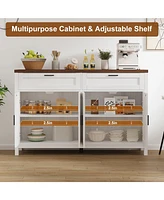 gaomon Sideboard Buffet Cabinet with Drawer and Storage