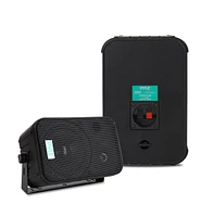Pyle 6.5" Indoor/Outdoor Waterproof Speakers - 500W Max Power, Bass Reflex Vent, Heavy Duty Abs Construction
