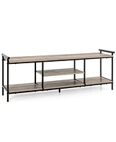 Gouun Industrial Tv Stand for TVs up to 60 Inch with Storage Shelves