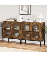 gaomon Rattan Buffet Cabinet