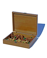 We Games Grand Staunton Chess Set & Wooden Box Tournament Size Weighted Pieces & Walnut Board 19 in.