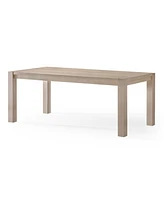 Maven Lane Cleo Contemporary Wooden Dining Table in Refined White Finish