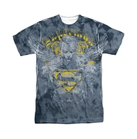 Superman Men's Stand Your Ground Short Sleeve Adult 100% Poly Crew Tee / T-Shirt