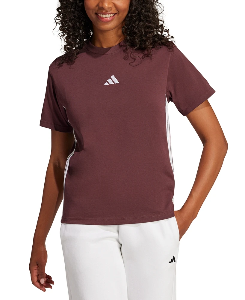 adidas Women's Essentials 3-Stripes Cotton T-Shirt